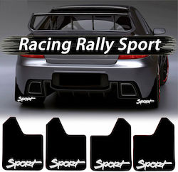 Set 4 Sport Rubber Mudguards Cars Universal Sport Model Size 30 X 23cm