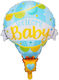 Baby Birth Foil Jumbo Blue Balloon 80cm