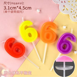 Cake Candle Number 6 Alista Home Random Color