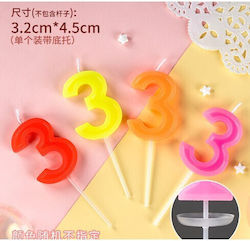 Cake Candle Number 3 Alista Home Random Color
