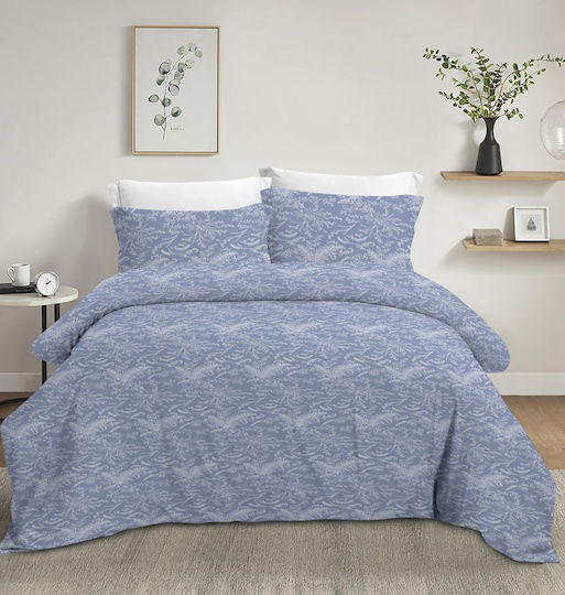 Olia Home Bettlaken Set Für Einzelbett 3 Stück 100x205+30cm mit Gummibettlaken Blau Olia Home Bettlaken Set Für Einzelbett 3 Stück 100x205+30cm mit Gummibettlaken Blau