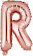 Scrisoare R Folie Rose Gold 40 cm