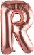 Scrisoare R Folie Jumbo Rose Gold 80 cm