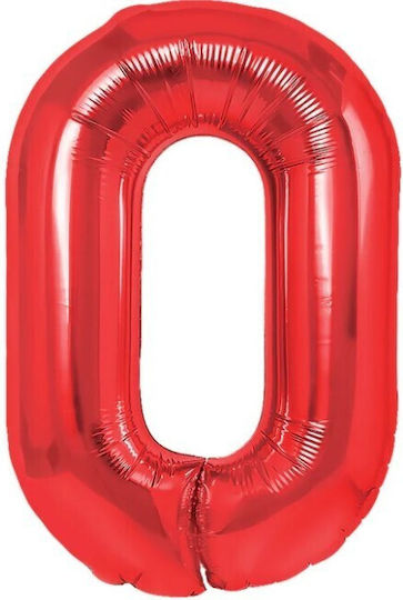 Număr 0 Folie Jumbo Roșu 100 cm