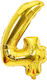 Număr 4 Folie Jumbo Auriu 81 cm