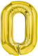 Număr 0 Folie Auriu 40 cm