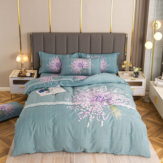 4 Seasons Collection Σετ Παπλωματοθήκη Φανελένια Υπέρδιπλη 220x240cm 2 Μαξιλαροθήκες & 1 Σεντόνι Πετρόλ 4 Seasons Collection Σετ Παπλωματοθήκη Φανελένια Υπέρδιπλη 220x240cm 2 Μαξιλαροθήκες & 1 Σεντόνι Πετρόλ