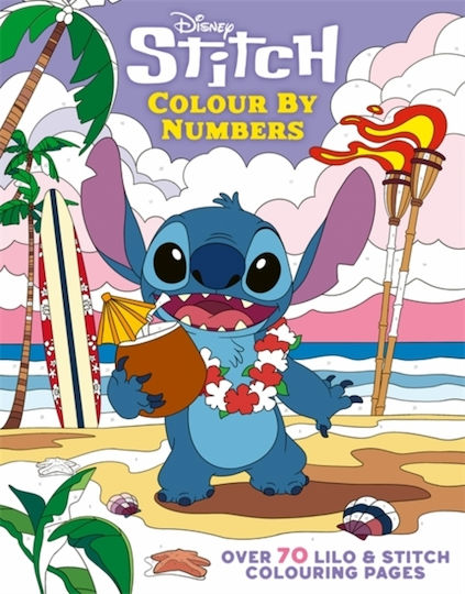 Disney Stitch Оцветяване по Номера Bonnier Books Ltd Мека Корица