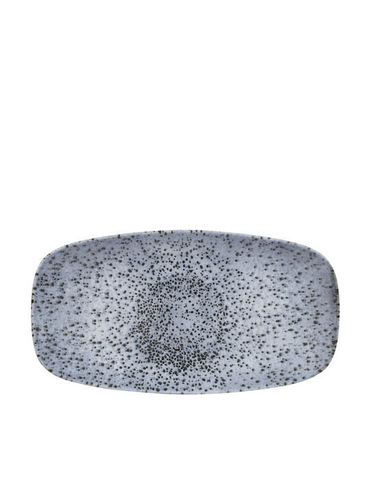 Churchill 1795 Studio Prints Rectangular Porcelain Blue Serving Platter 29.8x15.3cm 6 Pieces