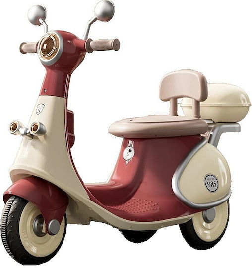 Vespa Electrică pentru Copii 6 Volți Roșie pentru 6+ Ani