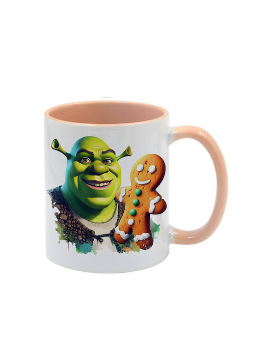 Shrek Tasse Beige Mit Griff Innen