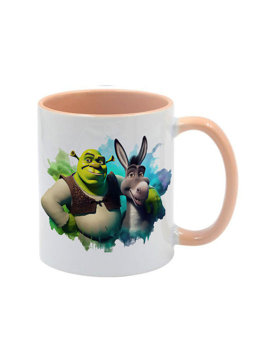 Shrek Tasse Beige Mit Griff Innen