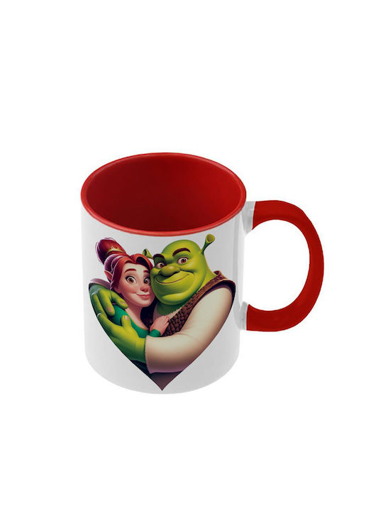 Shrek Tasse Rote Griff Innen