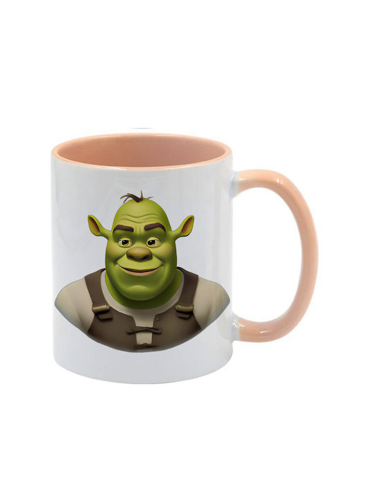 Shrek Tasse Beige Mit Griff Innen