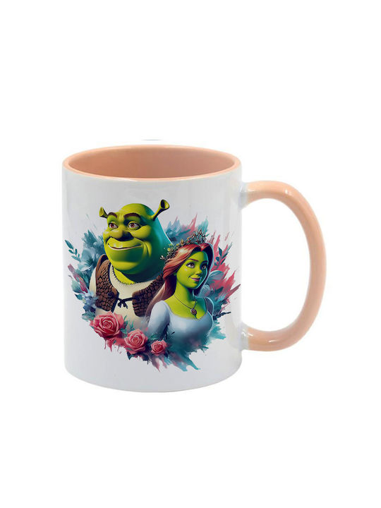 Shrek Tasse Beige Mit Griff Innen