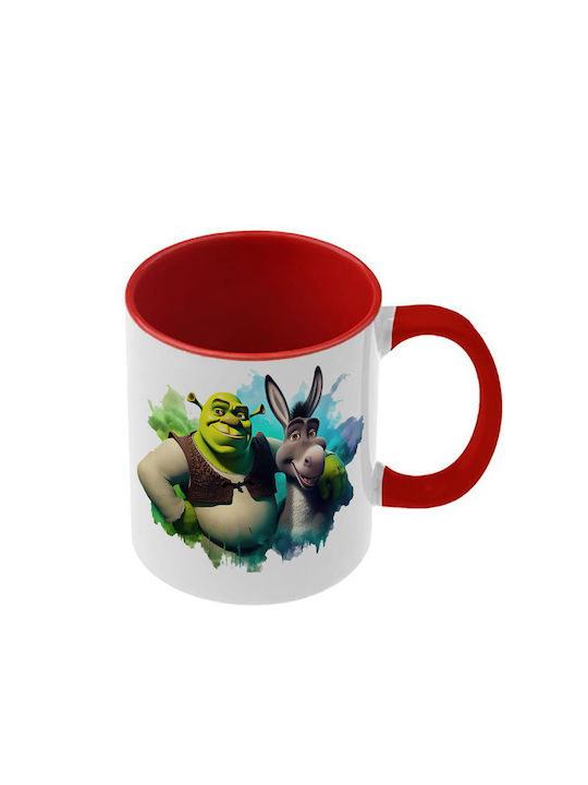 Shrek Tasse Rote Griff Innen