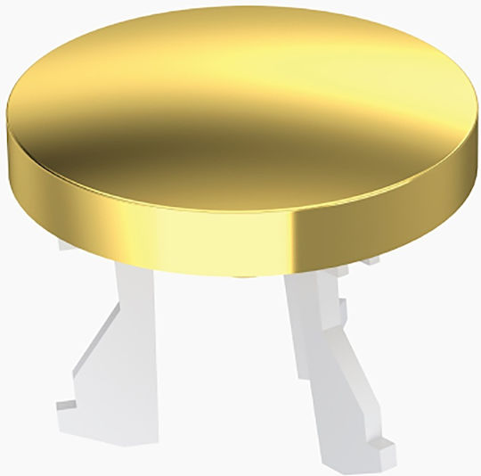 Decorative Sink Cap with Overflow Gold