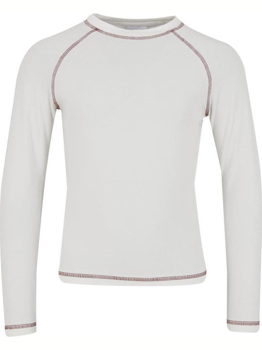 Bluză Pentru Copii Cu Mâneci Lungi Offwhite
