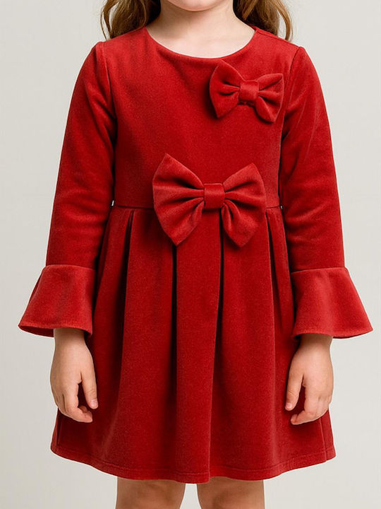 Kinderkleid Langärmelig Rote