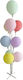 Balloon Stand Alista Home Four Layers 9 Balloons 80 Cm Transparent