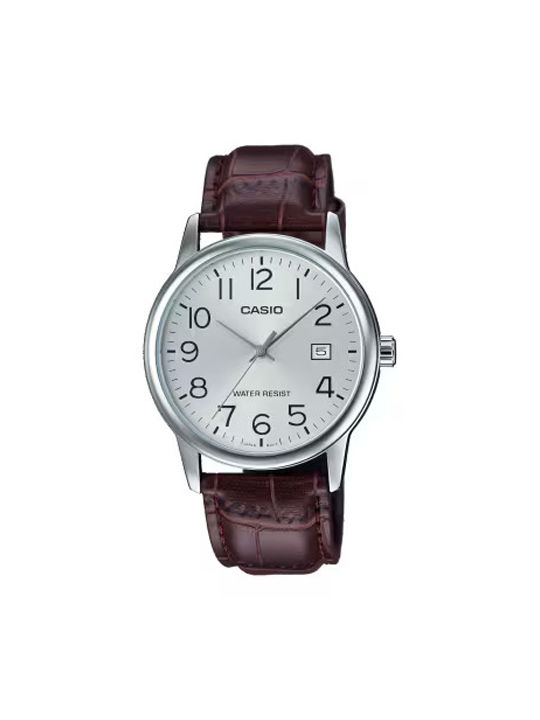 Casio Klassisches Herrenuhr Batterie mit Silber...