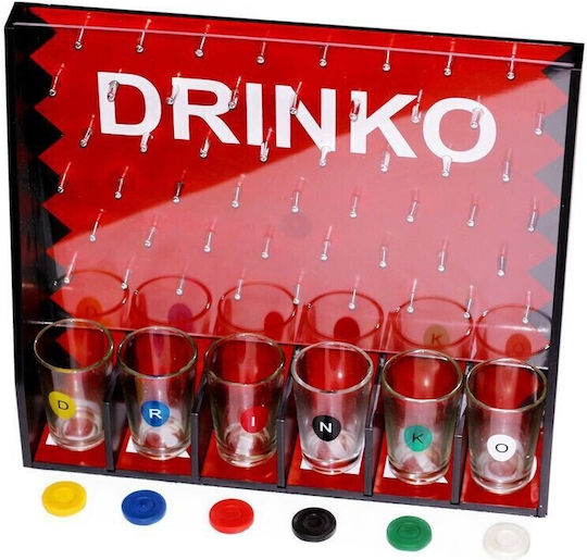 Alista Home Joc De Băutură Gravitational Pentru Petreceri Interactive Până La 6 Jucători Cu Pahare De Shot Incluse 25.5 X 6.7 X 27.5 Cm Roșu