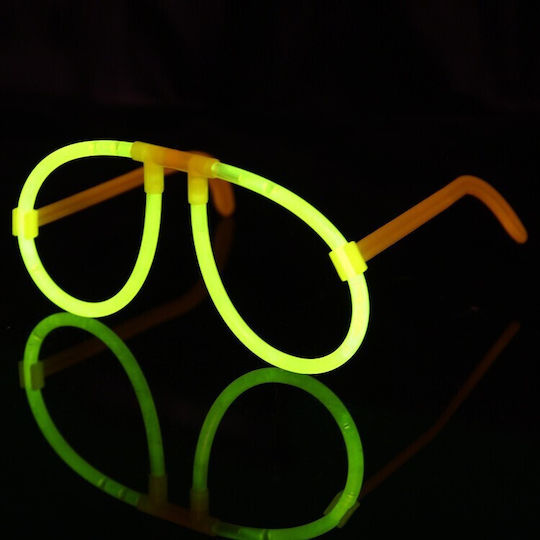 Decorative Glasses Alista Home Plastic Fluorescent Party Accessory Yellow