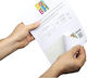 Durable Visitor Name Badge Visitor Badge A4 Sheet Removable Name Badge Pack 100 White 825802