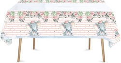 Tablecloth Alista Home Plastic Elephant Print 180 X 108 Cm Pink