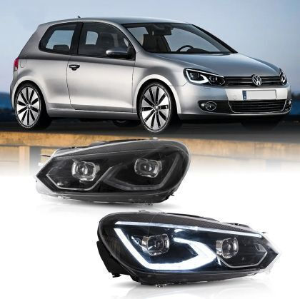 Front Led Lights 12V for Volkswagen Golf 2008-2014 2 Pieces
