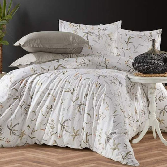 MayHome Σετ Μαξιλαροθήκες με Φάσα Floral 50x70εκ.