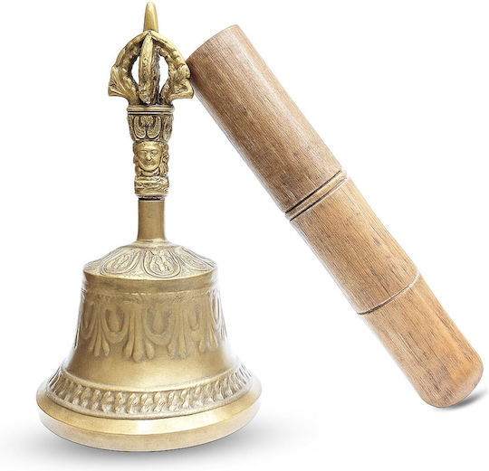 Θιβετιανό Κουδούνι Καμπάνα Dorje Ραβδί Meditation Bell 12cm Θιβετιανό Κουδούνι Καμπάνα Dorje Ραβδί Meditation Bell 12cm