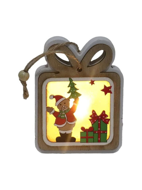Christmas Tree Ornament Alista Home Led Lights Wooden Gift Model Multicolor