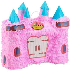 Princess Castle Pinata Party Alista Home Made Crepe Paper Cardboard Party Pinata 40 X 37 X 15 Cm Light Pink