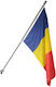 Rumänien Flagge Polyester mit Einsatz 150x90cm