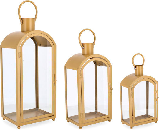 Bizzotto Σετ Φαναράκια Μεταλλικά 24.5x18.5x56εκ. 3τμχ