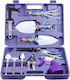 Set 10 Accesorii Grădină Alista Home Geantă Depozitare Inclusă Oțel Inoxidabil 37 X 28 Cm Mov