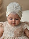 Bonjour Bebe Turban in White Colour