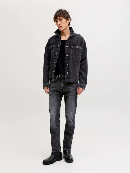 Men's Jeans Pants with Regular Fit Black Denim
