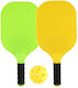 Set De Joc Rachete De Ping Pong Alista Home 2 Palete 1 Minge Vârste 6+ 37.5 X 18 X 3 Cm Galben Verde