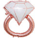 Wedding Foil Jumbo Pink Balloon 60cm