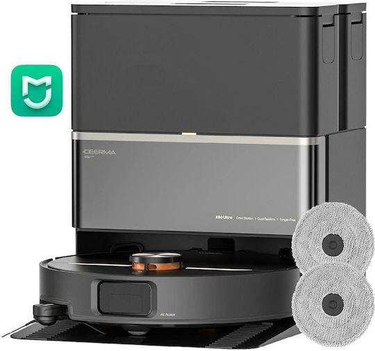Deerma X80 Ultra Roboter-Staubsauger mit Laser-Kartierung und 23000Pa Saugkraft Schwarz