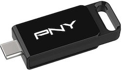 PNY 64GB USB 3.2 USB-C Μαύρο