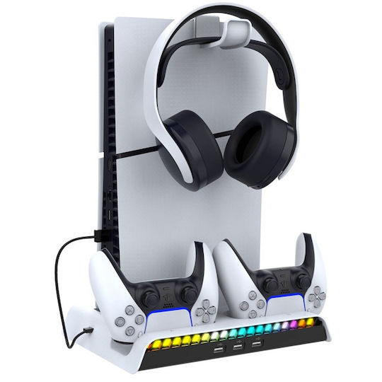 Sony Slim Βάση Φόρτισης PS5 Μαύρη PS5SLIM_CHARGING_DOCK_BNW