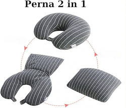 Alista Home Μαξιλαράκι Ταξιδίου Memory Foam Γκρι