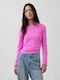 Women's Cotton Sweater Neon Pink Glow