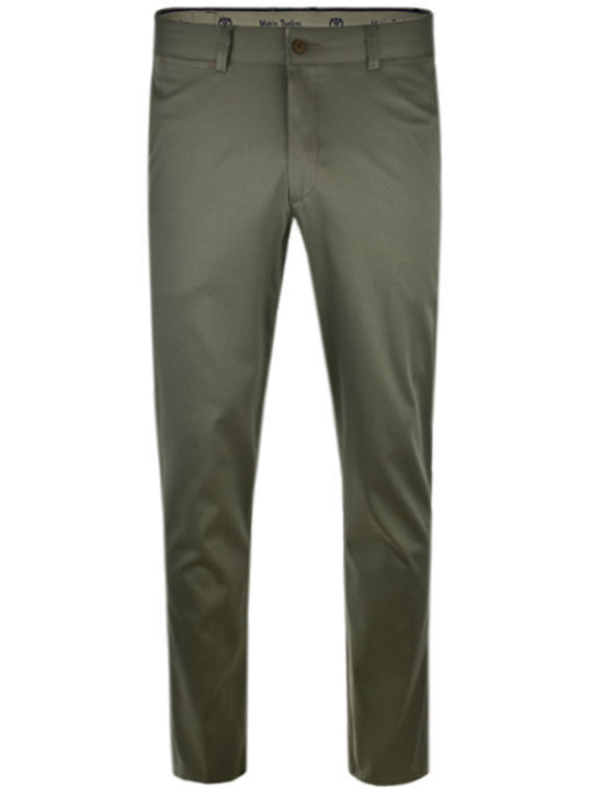 Makis Tselios Fashion Παντελόνι Chino Χακι / Λαδι