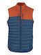 Insuloft Ärmelloses Herren Jacke Burnt Orange-Eclipse Blau