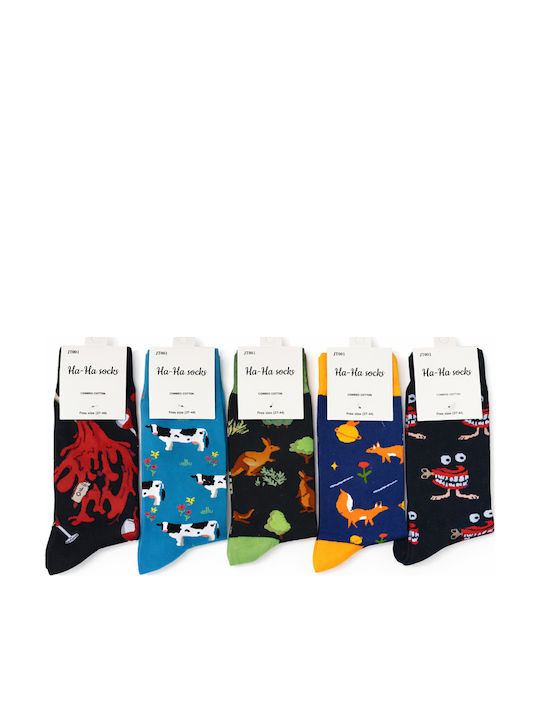 Hoho Socks Κάλτσες Πολύχρωμο 5Pack