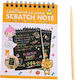 Bloc De Desen Scratch-Off Alista Home Diy Magic Scratch 12 Foi Creion Din Lemn Curcubeu Negru Cartonașe 14 5 X 10 Cm Portocaliu